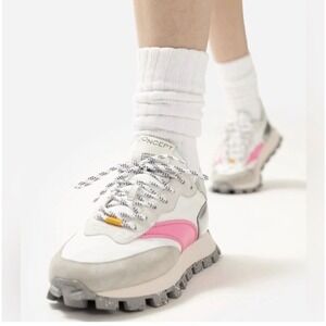 ONCEPT Osaka  Sneakers- Pink Shockwave Free People Gray Chunky Shoes 8.5